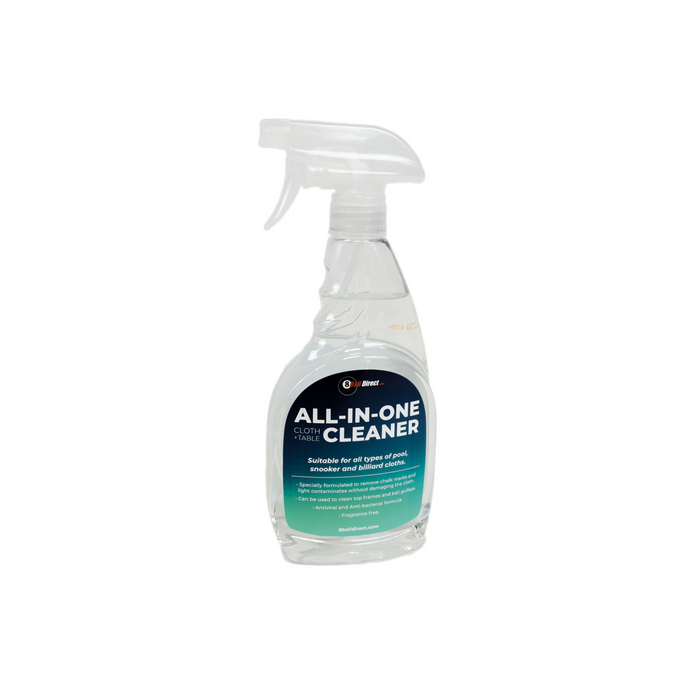All-in-One Cloth & Table Cleaner from the official Ultimate Pool catalogue, available through the Evolve Eight Ball pro shop