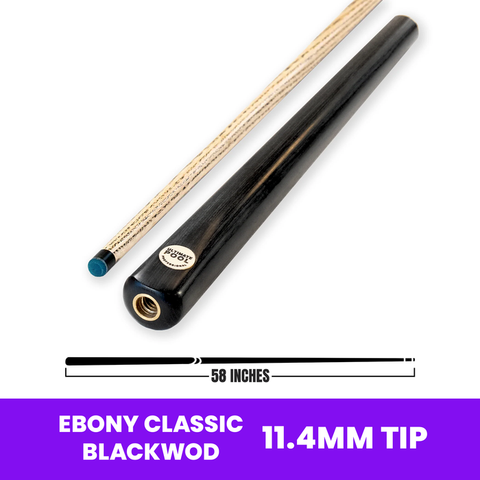 Black Edition Professional Break Cue - 3/4 Joint with 11.4mm Tip from the official Ultimate Pool catalogue, available through the Evolve Eight Ball pro shop