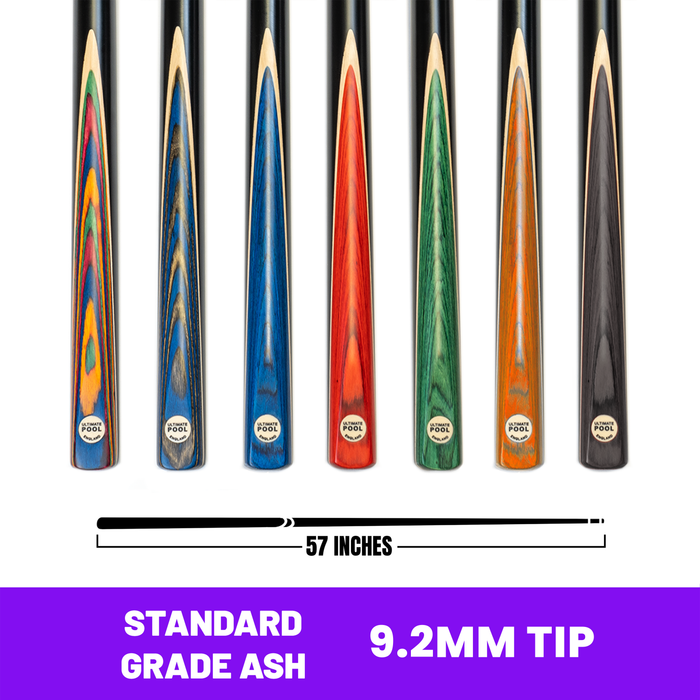 Challenger Range Of Cues - &frac34; Joint with 9.2mm Tip from the official Ultimate Pool catalogue, available through the Evolve Eight Ball pro shop
