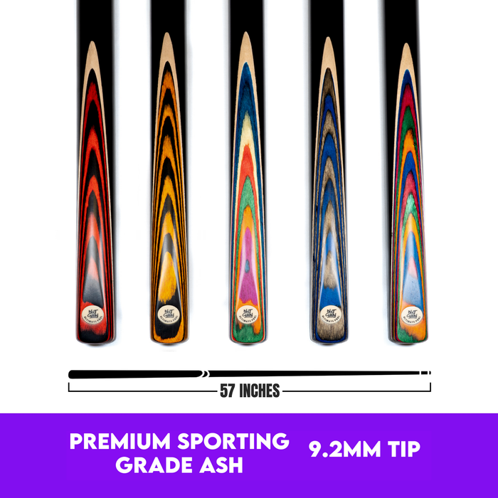 NXT Gen Range of Cues - &frac34; Joint with 9.2mm Tip from the official Ultimate Pool catalogue, available through the Evolve Eight Ball pro shop