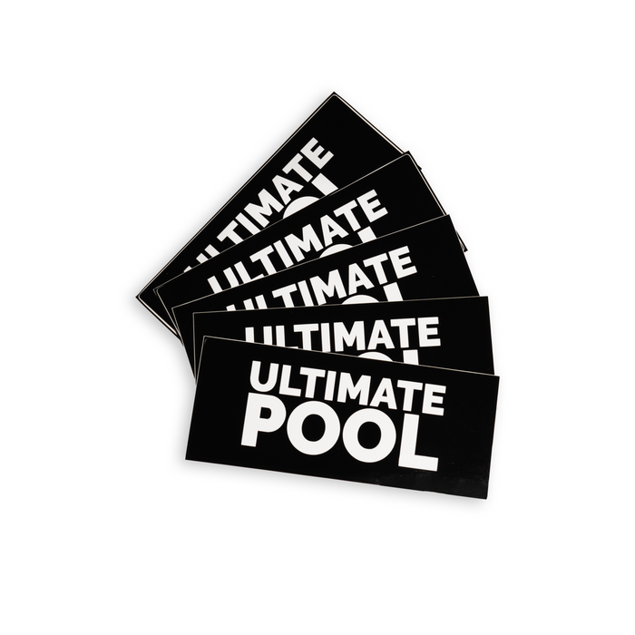 Ultimate Pool Official Case Sticker from the official Ultimate Pool catalogue, available through the Evolve Eight Ball pro shop