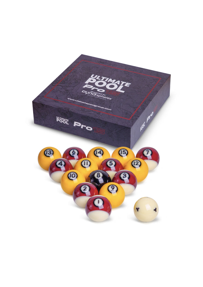 Ultimate Pool Pro 15 Dynaspheres - Official Pool Ball Set from the official Ultimate Pool catalogue, available through the Evolve Eight Ball pro shop